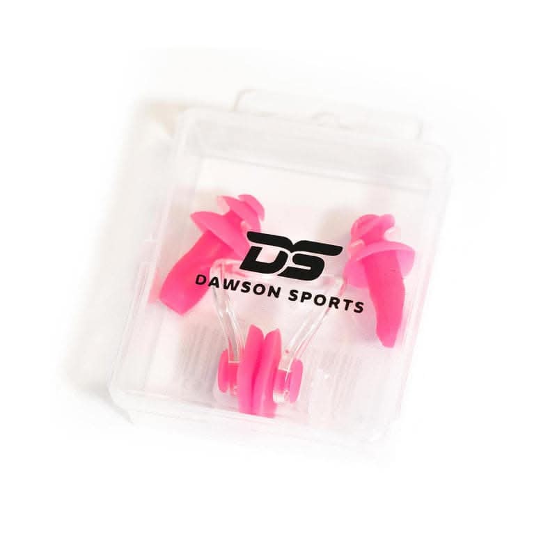 DS Swim Silicone Soft Ear Plugs & Nose Clip - Pink