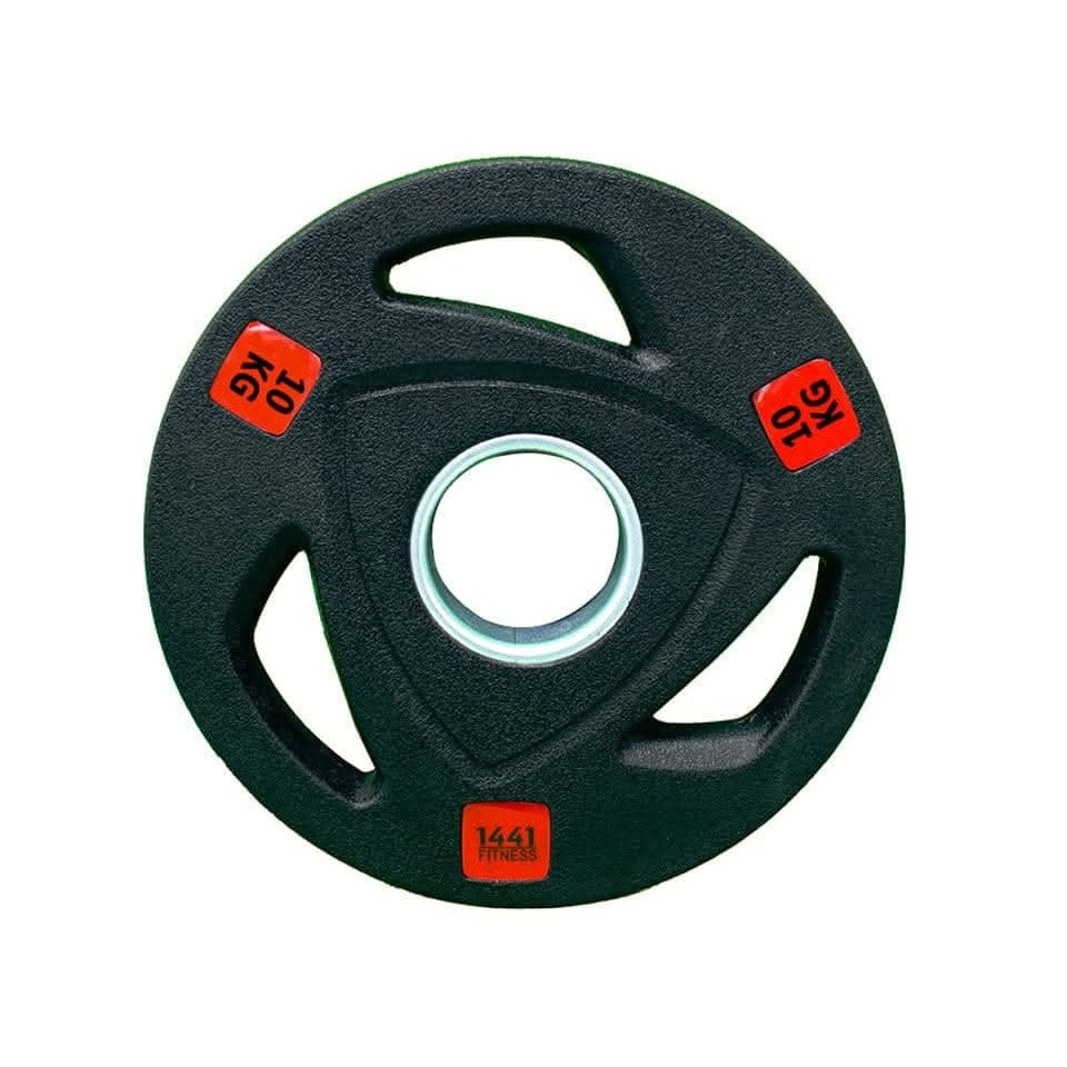 1441 Fitness Tri-Grip Olympic Rubber Plates 2.5 Kg to 20 Kg 10 KG