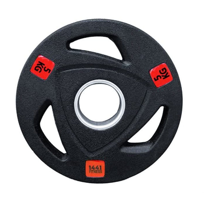 1441 Fitness Tri-Grip Olympic Rubber Plates 2.5 Kg to 20 Kg 5 KG