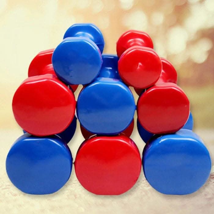 MF Colorful Gym Vinyl Cast Iron Mini Dumbbell For Women / Kids - 1 Piece