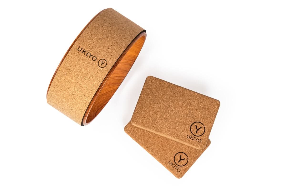 Ukiyo Add-On - Cork Yoga Blocks & Wheel