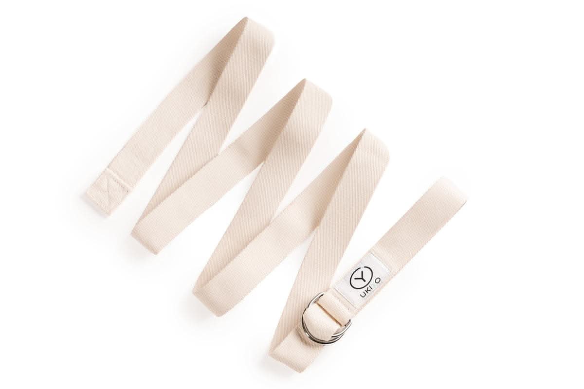 Ukiyo Strap - 8 Foot Yoga Strap White