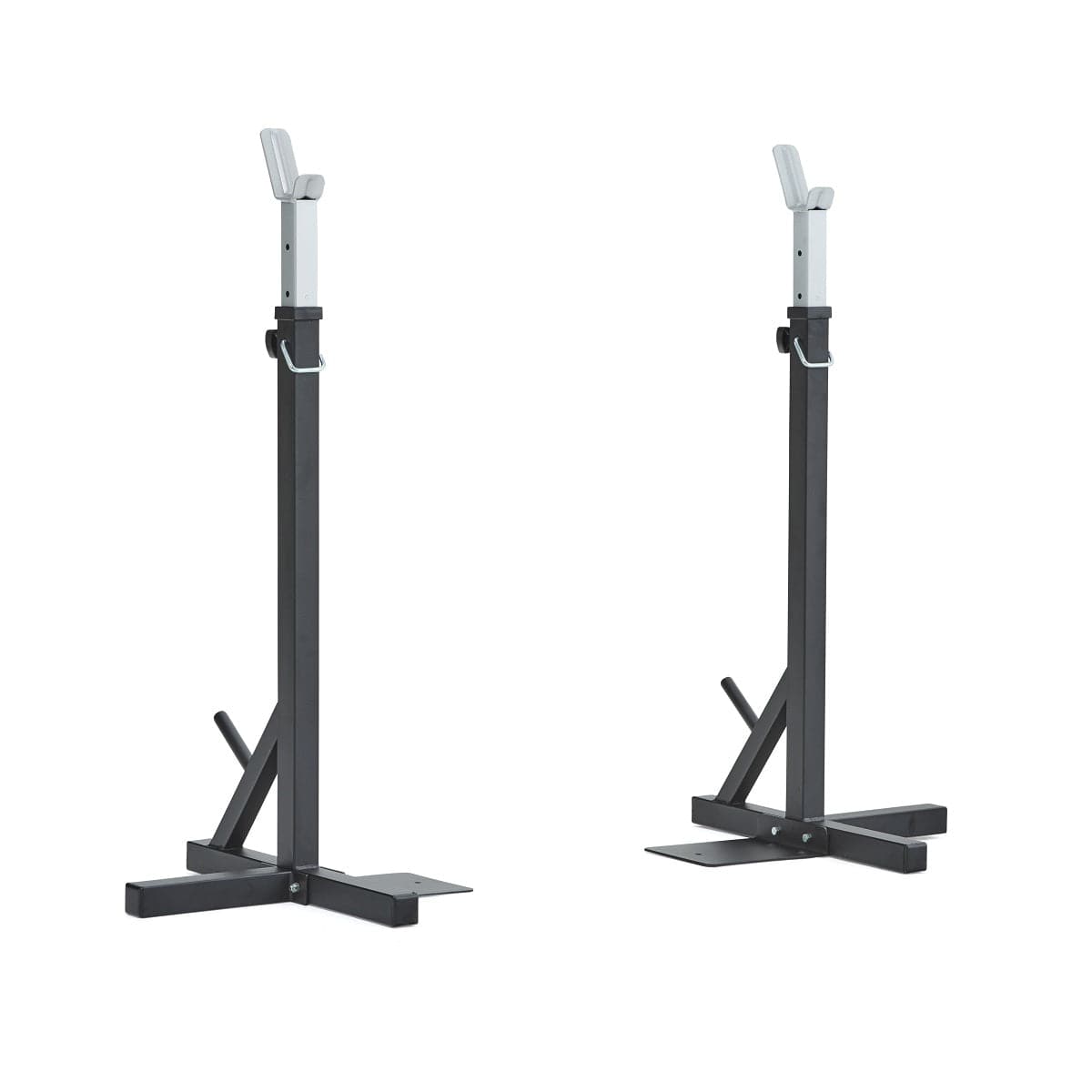 York Fitness 2 Heavy Duty Squat Stands Black