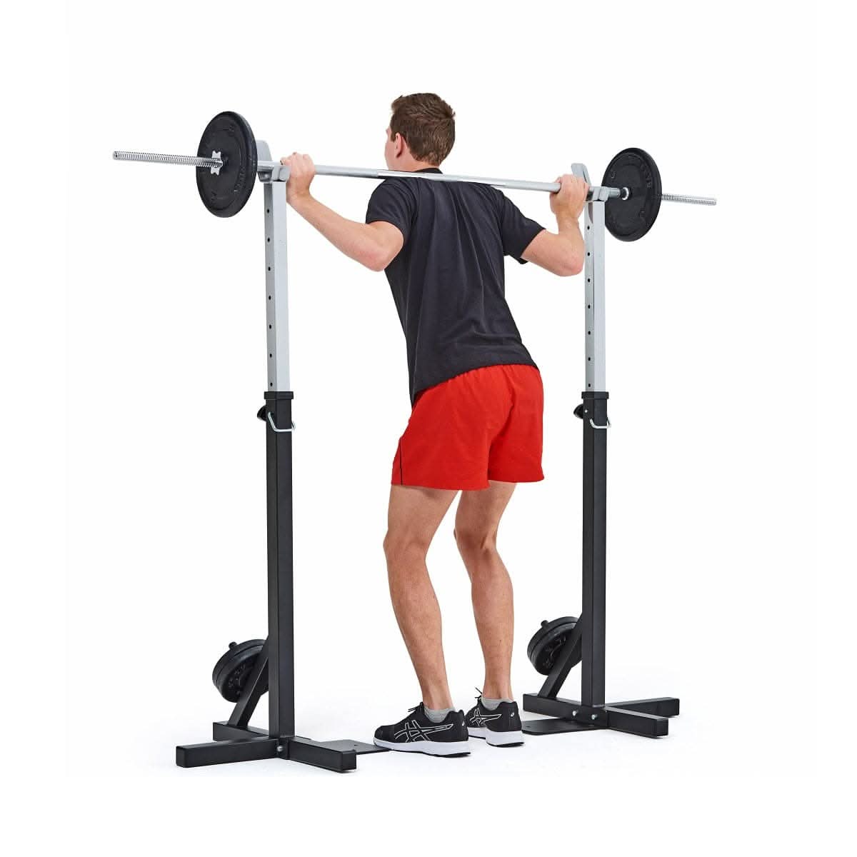 York, Fitness 2" Heavy Duty Squat Stands, Black