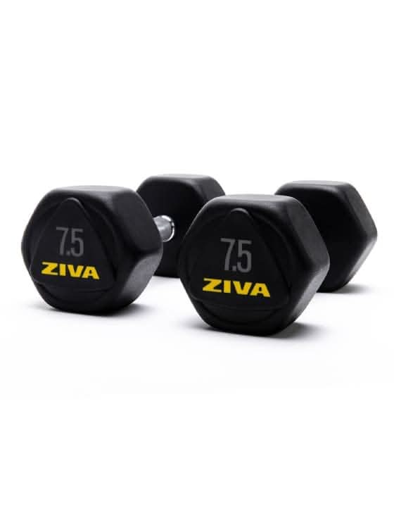 Ziva Performance Hexagon Steel Dumbbells 7.50 KG