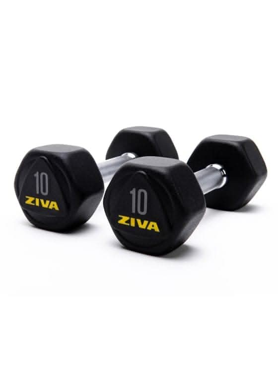 Ziva Performance Hexagon Steel Dumbbells 10.00 KG
