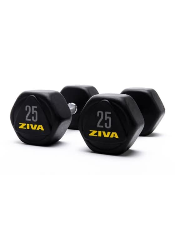 Ziva Performance Hexagon Steel Dumbbells 25.00 KG