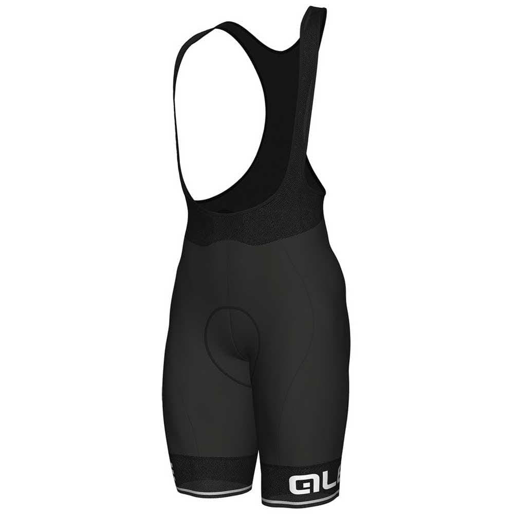 Ale Corsa Men Bib Shorts, Black/White - Athletix.ae