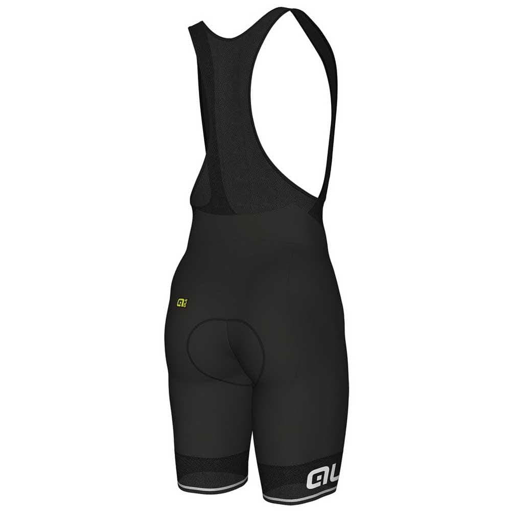 Ale Corsa Men Bib Shorts, Black/White - Athletix.ae