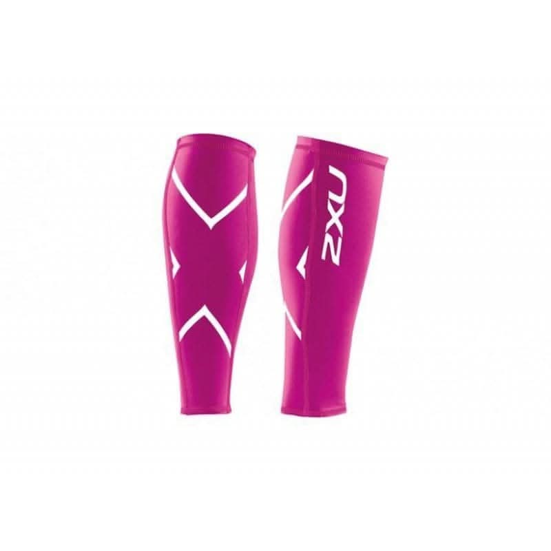 2Xu, Compression Calf Guards X Large, Ua1987B Hot Pink/Hot Pink)