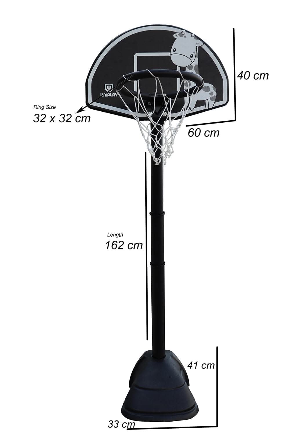 MF Basketball Hoop with Board & Stand Outdoor Children Adult Backboard Game Sports Training Toy