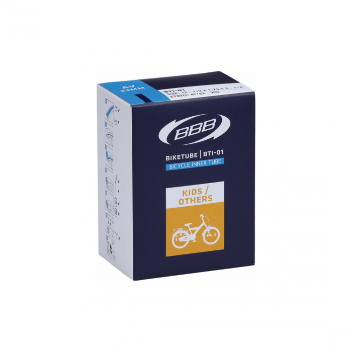BBB Biketube Innertube 12.5 x 1.75-2.25 AV BTI-01 - Athletix.ae