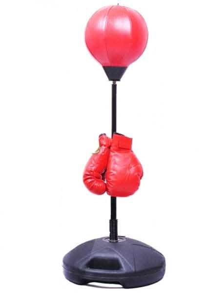 MF Children Boxing Set - Punching Bag with Gloves and Adjustable Height Set, 80-110cm (32-43inch)