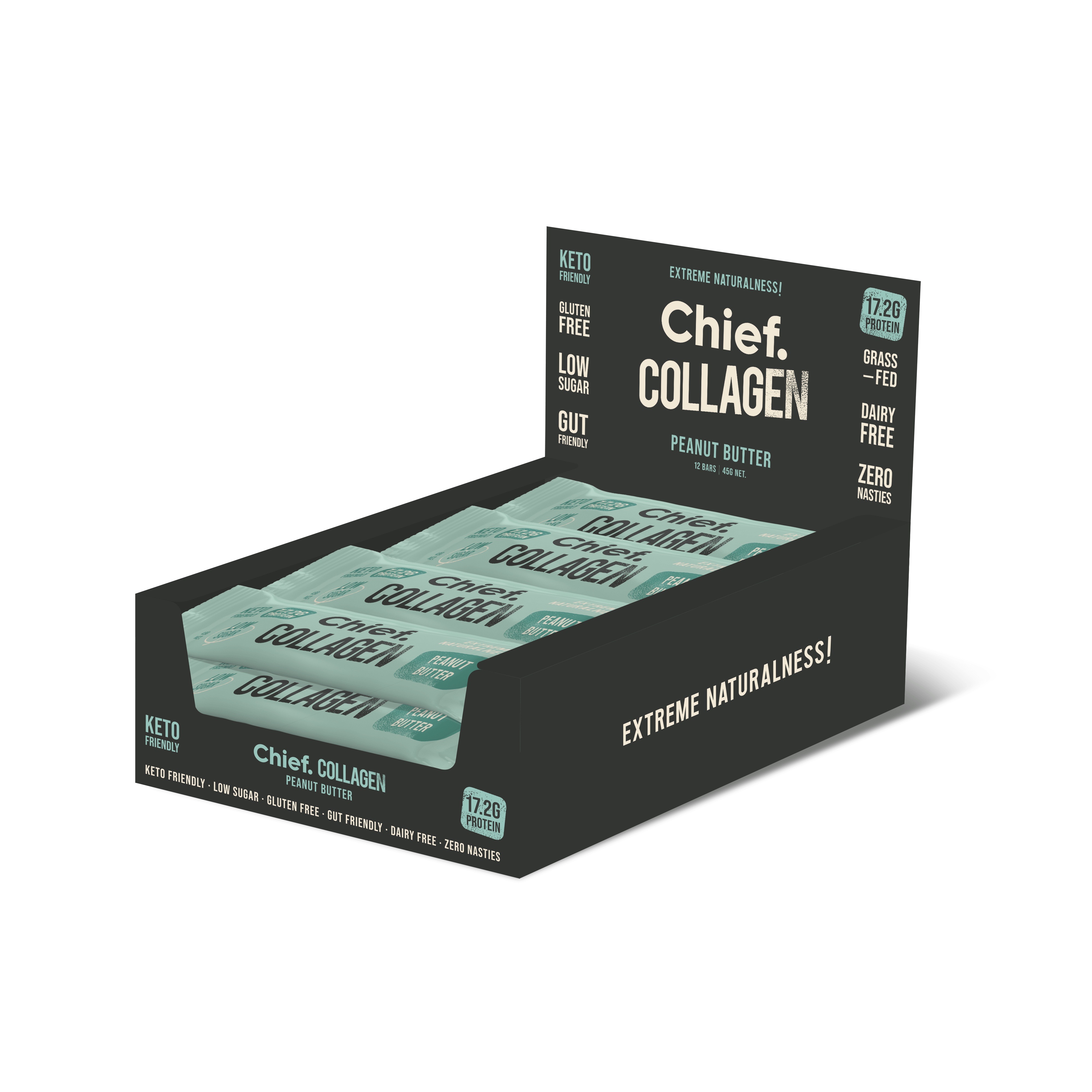 MeFitPro Chief Collagen Protein Bars (12 Bars)