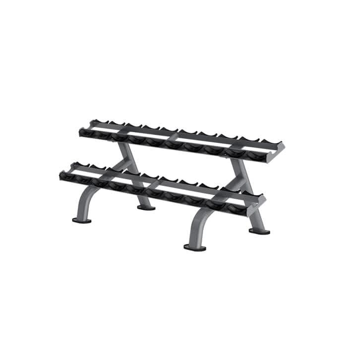 Insight Fitness, Gainmotion Commercial Dumbbell Rack DR012, Grey - Athletix.ae