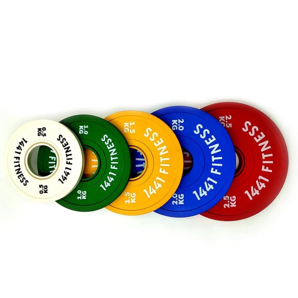 1441 Fitness Fractional Bumper Weight Plates 0.5 kg to 2.5 Kg - Sold as Per Piece