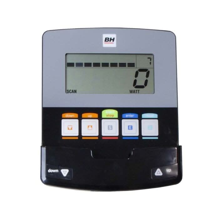 BH Fitness, Artic Comfort Program Exercise Bike, H854B, Silver & Black