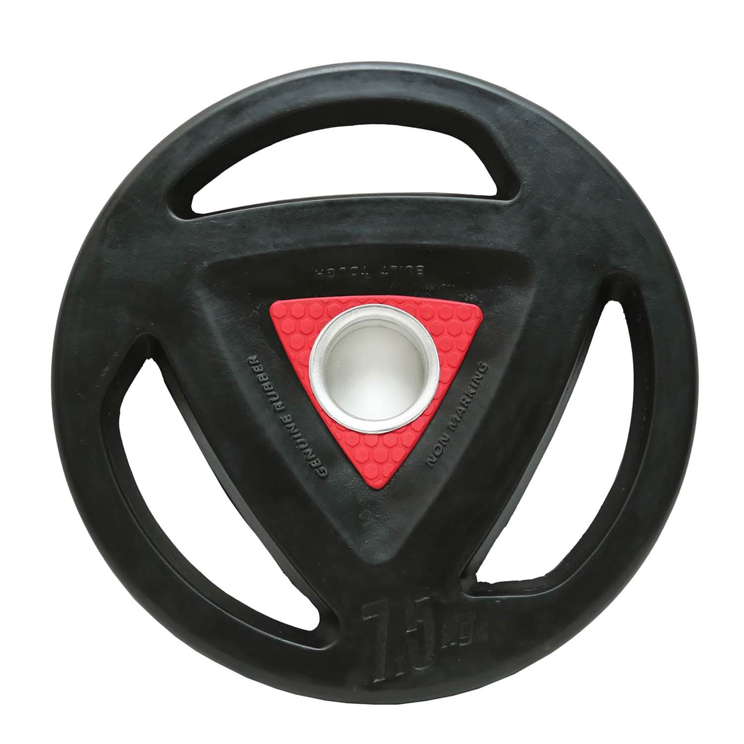 Harley Fitness Premium Rubber Coated Olympic Weight Plate, 2.5KG to 25KG 7.50 KG