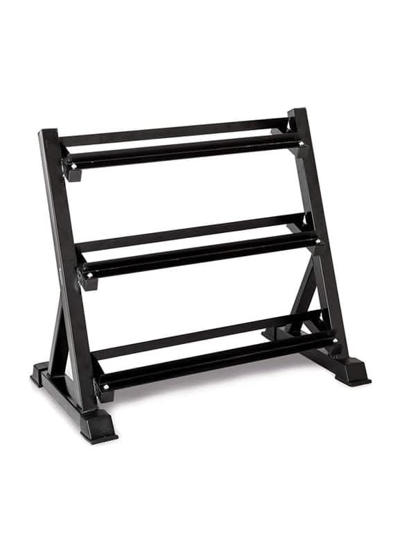 Combo MSF 2.5KG to 20KG Hex Dumbbell Set With Dumbbell Rack