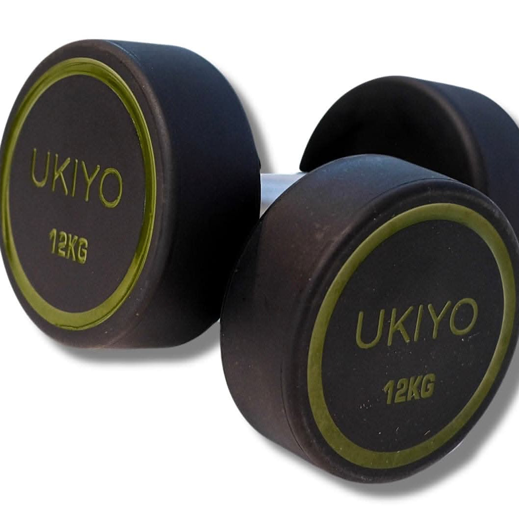 Ukiyo Premium Round Dumbbells, Sold as Pair
