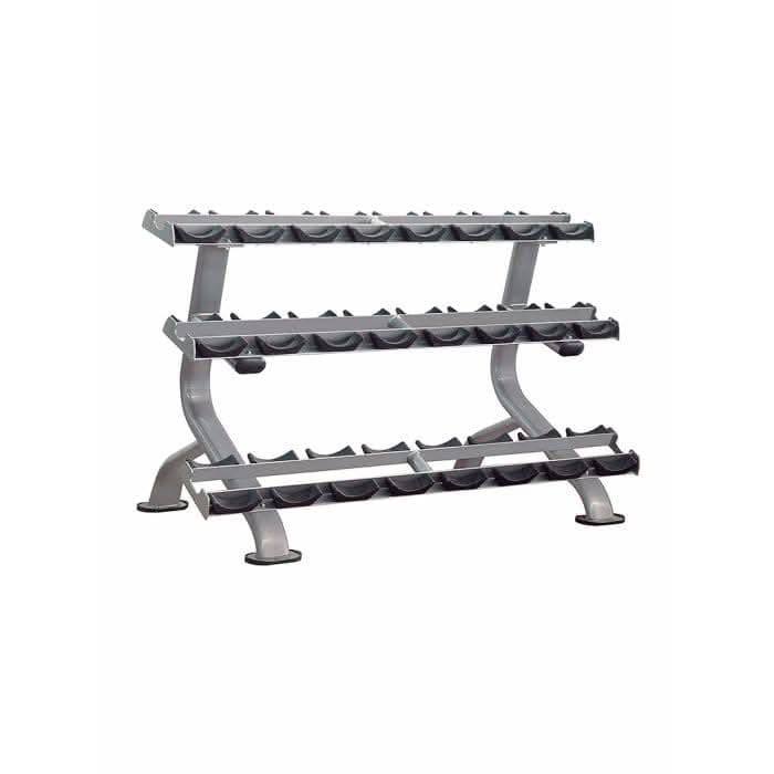 Impulse Fitness, Dumbell Rack Hk It7012, Silver & Black