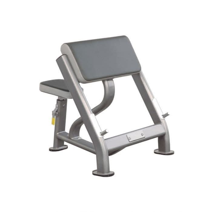 Impulse Fitness IT7002 Preacher Curl – Seated Arm Curl Training Bench (Silver)