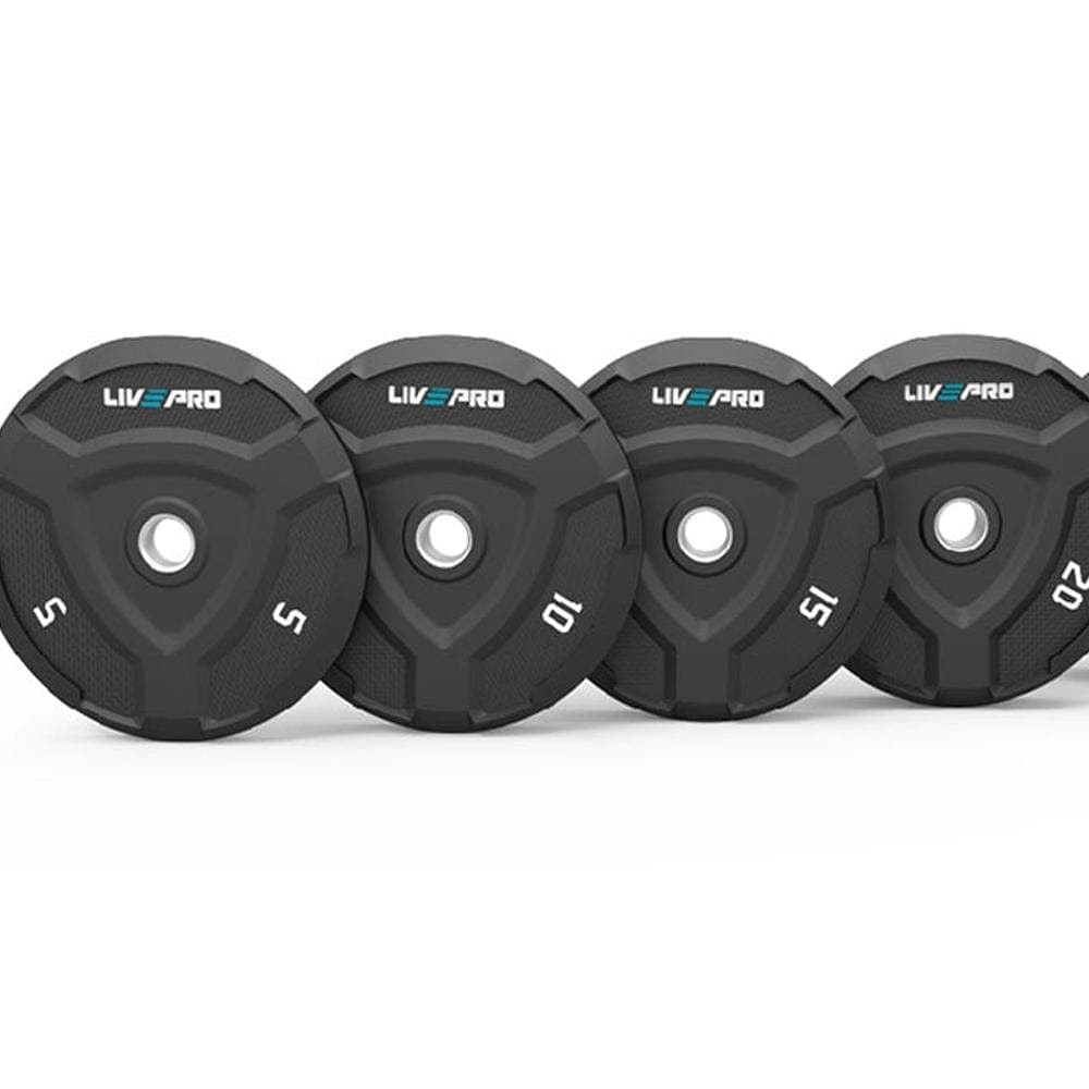 LivePro Premium Quality Bumper Plates (5 KG to 25 KG)