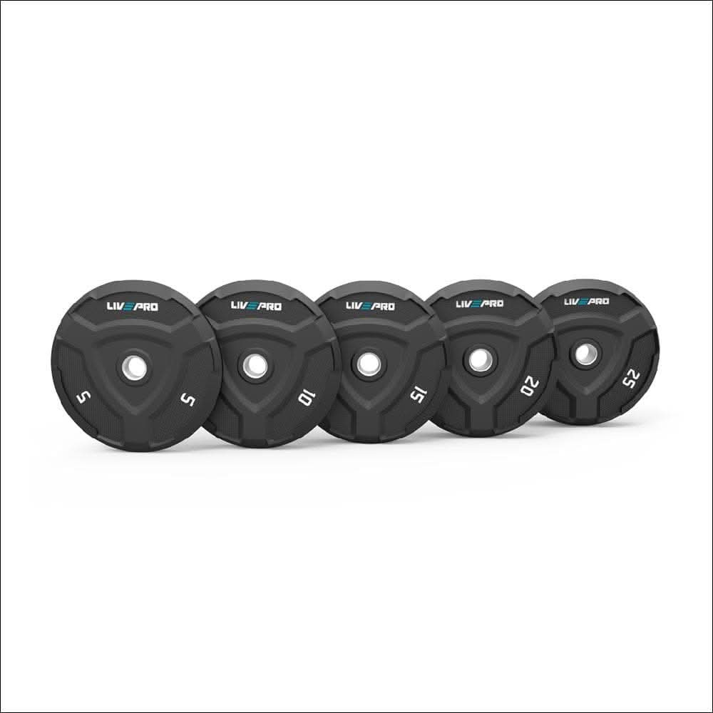 LivePro Premium Quality Bumper Plates (5 KG to 25 KG)