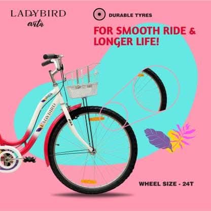 BSA, Lady Bird Evita 24 T Girls Cycle/Womens Cycle, Pink