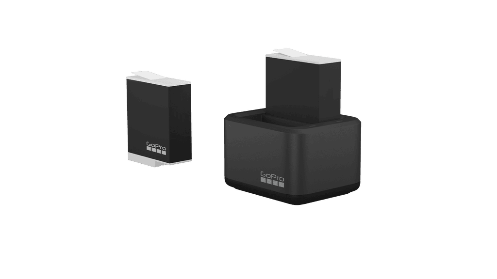 Gopro, Dual Battery Charger + Enduro Batteries, Black
