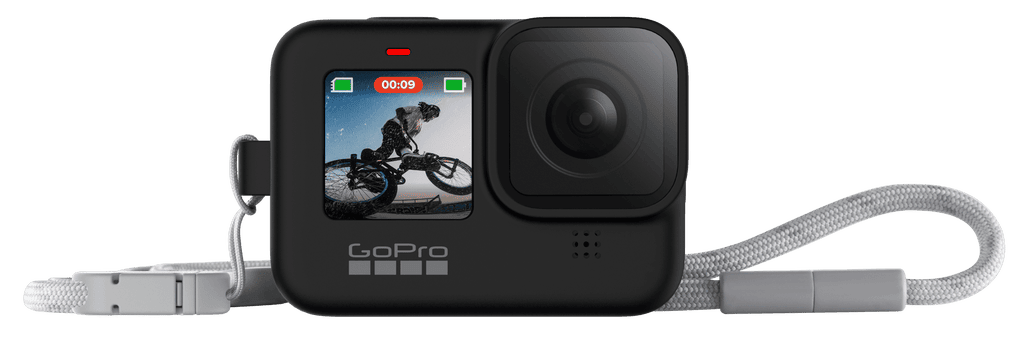 Gopro, Silicon Sleeve + Lanyard, Black