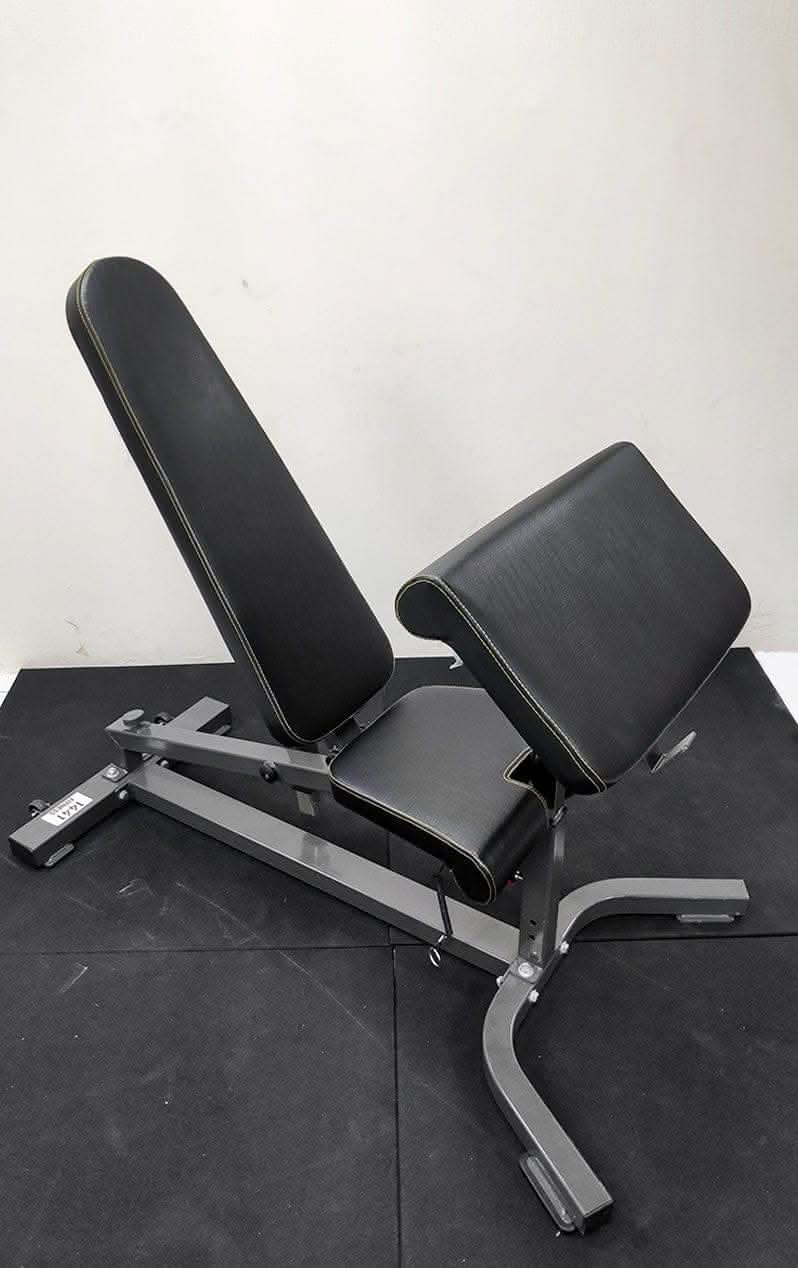 1441 Fitness Adjustable Commercial Bench with Preacher Curl Extension - X3-0112A