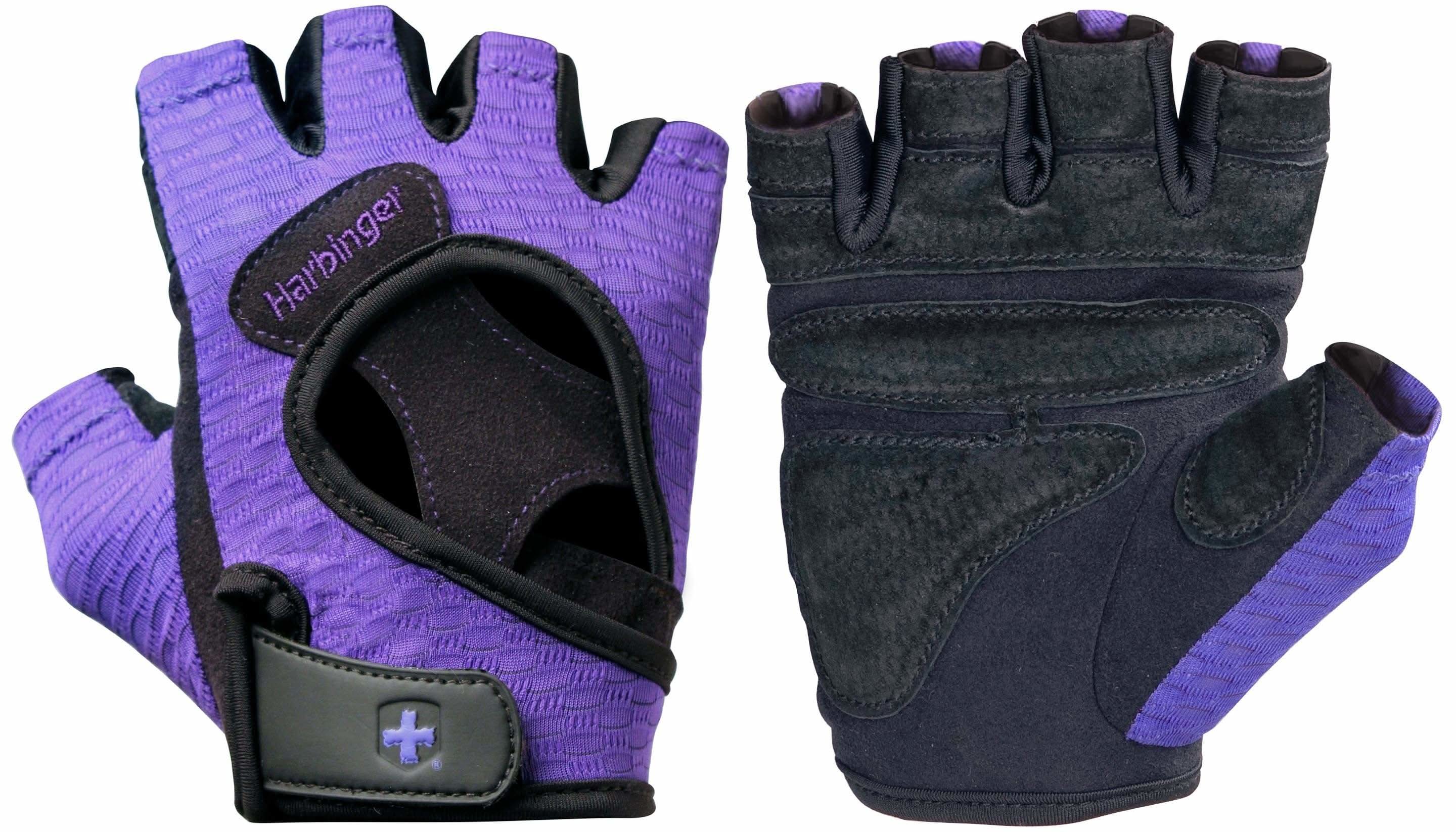 Harbinger Women's FlexFit Glove, Black/Purple