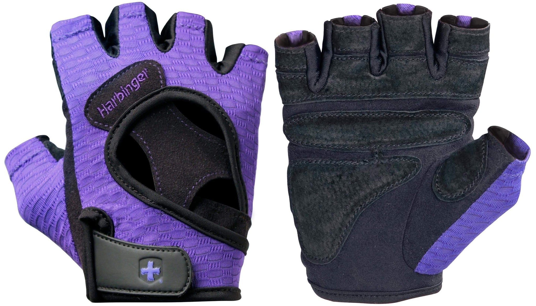 Women's Fitness Gloves - Black/Purple