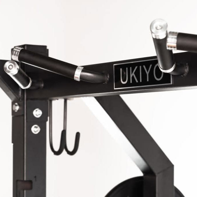 Ukiyo Squat Rack with Wooden & Rubber Platform – Heavy-Duty Power Rack for Strength Training