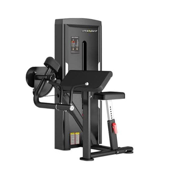 Insight Fitness Biceps Curl Machine SA006D – Black | Arm Workout Gym Equipment