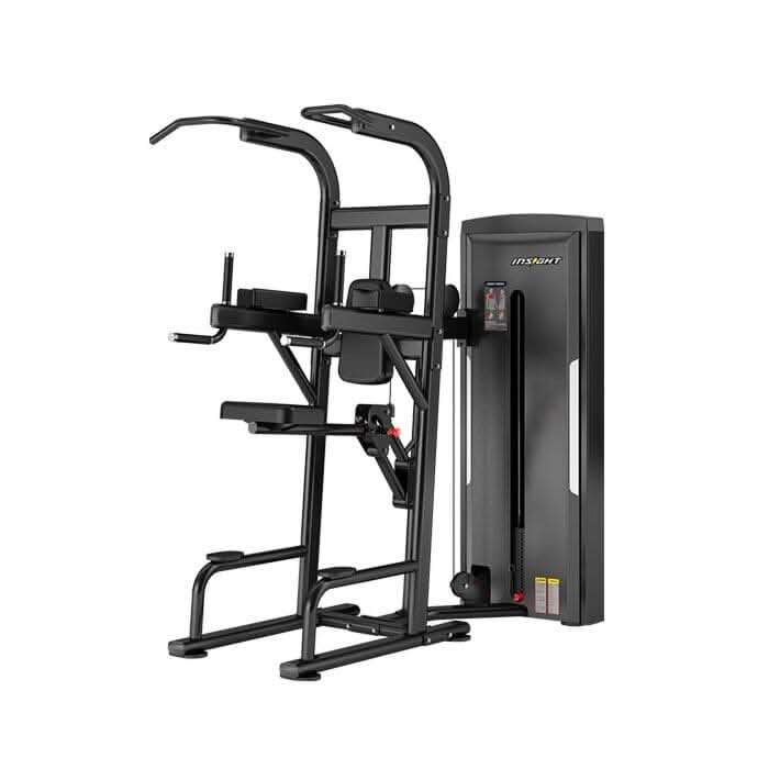 Insight Fitness Assisted Chin Up Machine SA008 – Black | Pull-Up & Dip Trainer