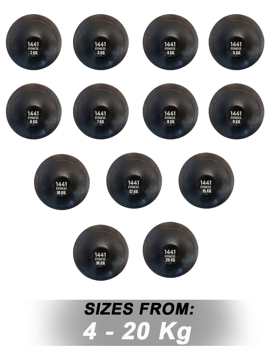1441 Fitness Pro Grip Slam Ball - (2 to 20 KG)