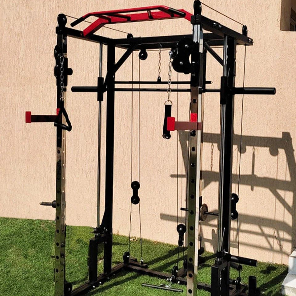 1441 Fitness Heavy Duty Smith Machine with Cable Crossover & Squat Rack - J009