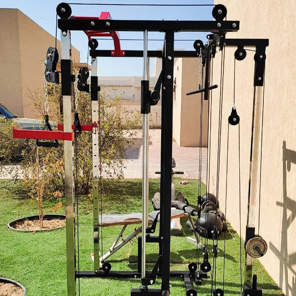 1441 Fitness Heavy Duty Smith Machine with Cable Crossover & Squat Rack - J009