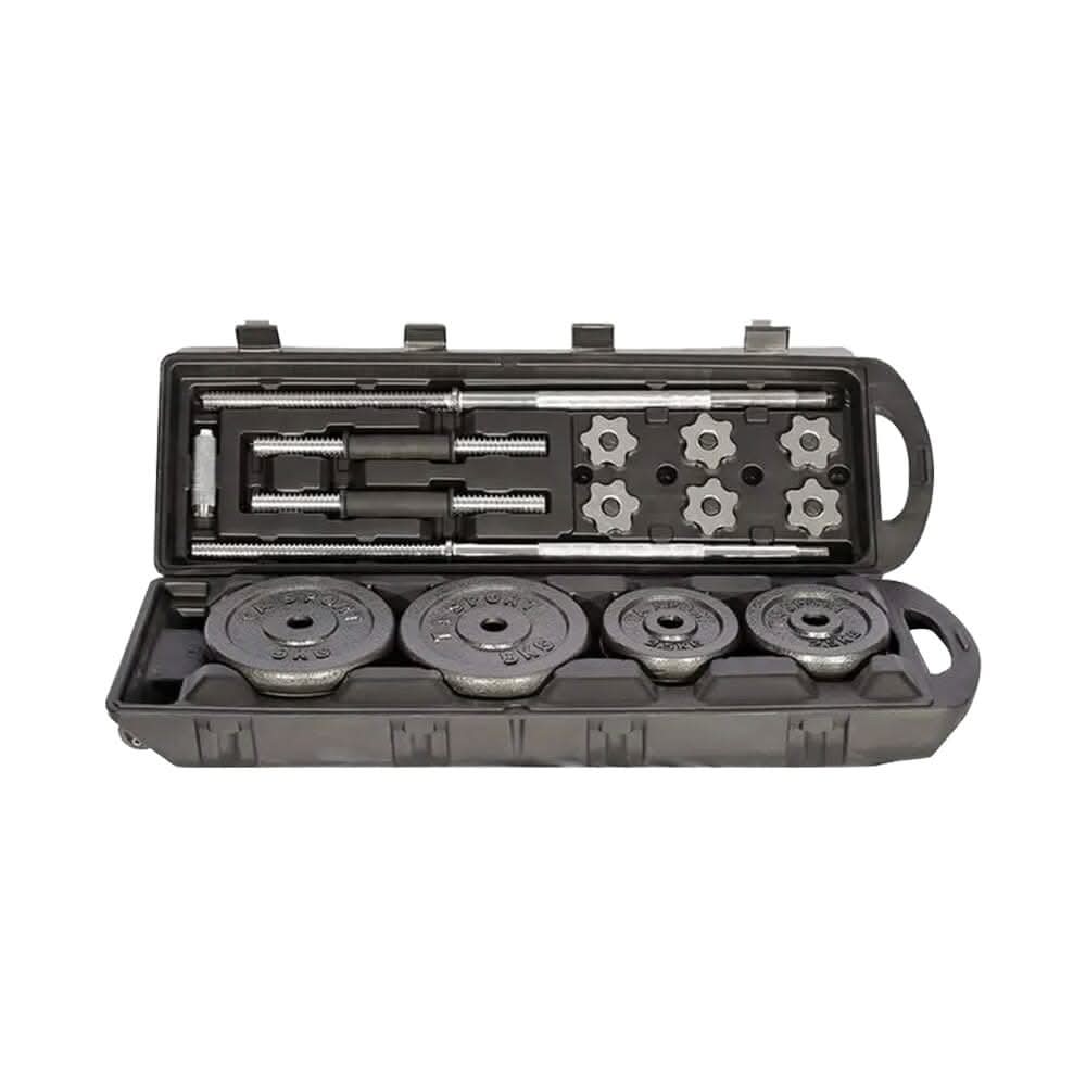 Combo, Ta Sport, Barbell Set & Dumbbell Set 50Kg, Black