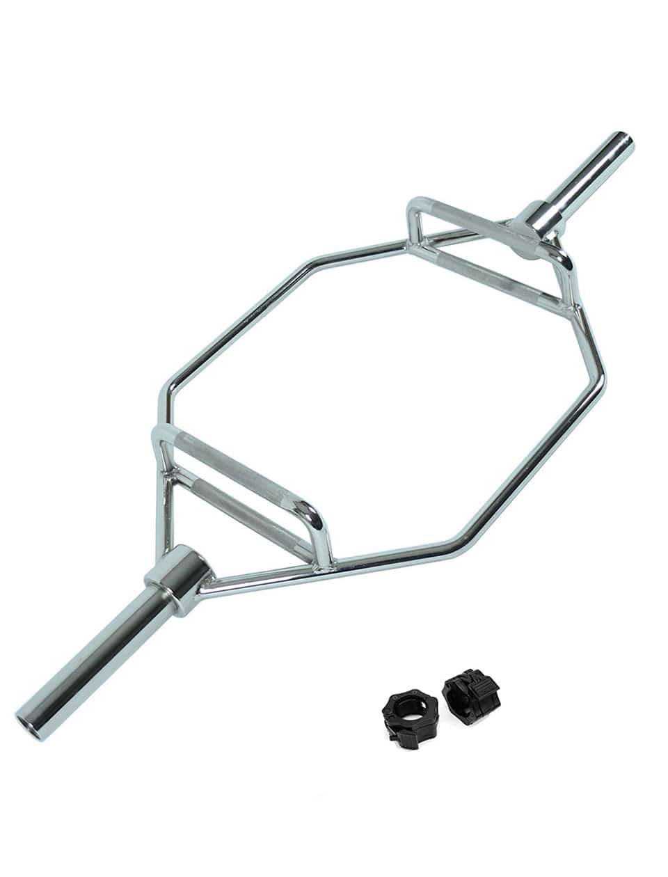 PRSAE Plates & Bars 1441 Fitness 6 ft Olympic Hex Trap Dead lift Bar with Collars | 15 kg