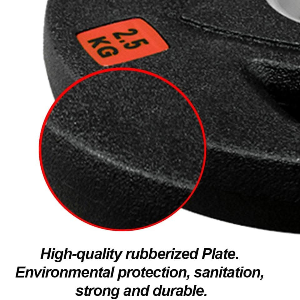 1441 Fitness Tri-Grip Olympic Rubber Plates 2.5 Kg to 20 Kg