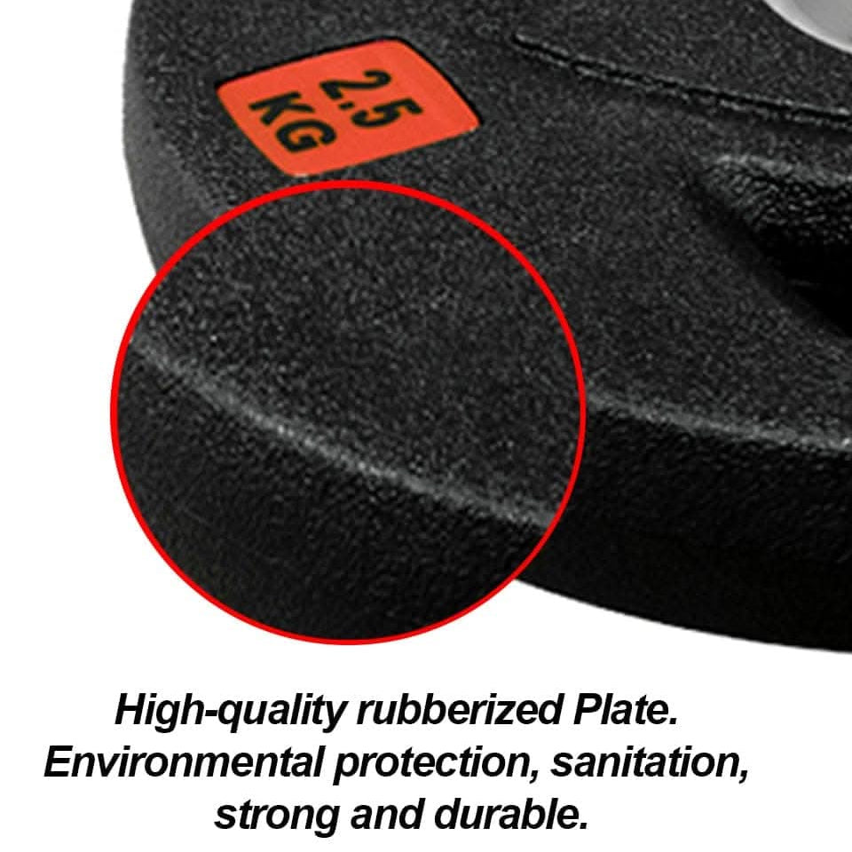 MFS Tri-Grip Olympic Rubber Plates 2.5 Kg to 20 Kg