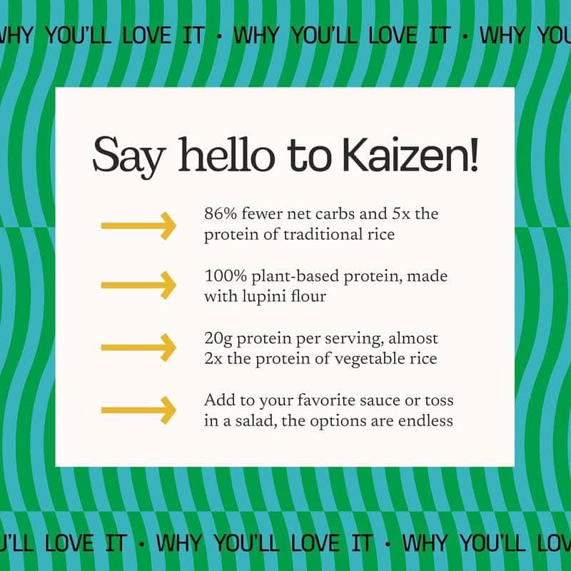 Kaizen Low Carb High Protein Pasta Rice 226 Gr