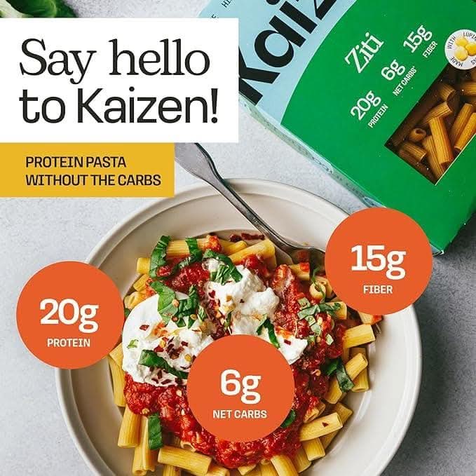 Kaizen Low Carb High Protein Pasta Ziti 226 Gr