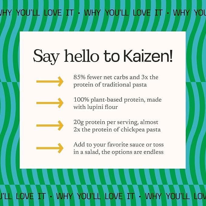 Kaizen Low Carb High Protein Pasta Fusilli 226 Gr