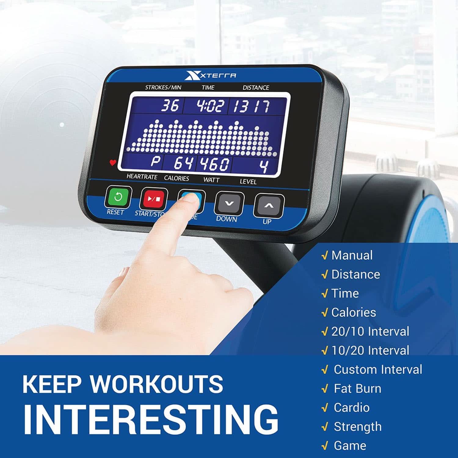 XTERRA Fitness ERG700 Air & Magnetic Rower