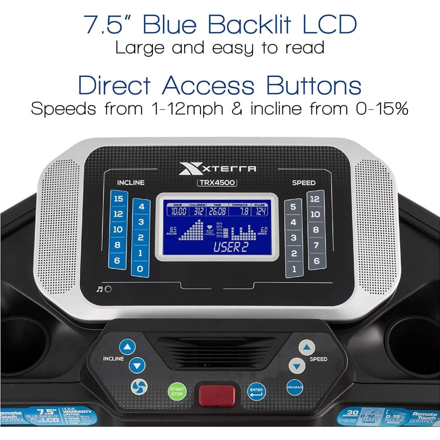 XTERRA Fitness TRX4500 Home Use Treadmill