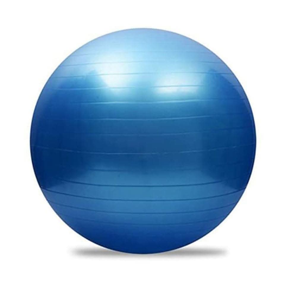 York, Fitness Anti-Burst Gym Ball 55 Cm With Pump, Blue